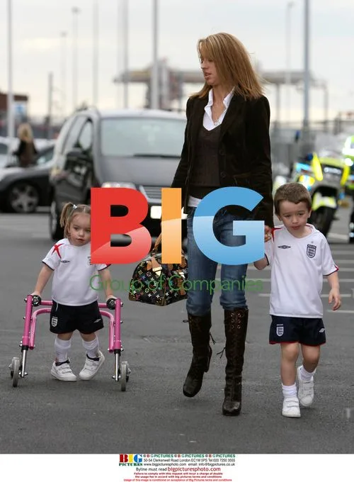 Phil Neville's wife Julie at England game