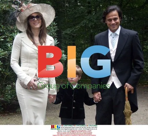 Liz Hurley at Christening in Germany