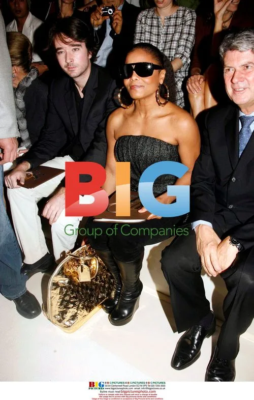 Antoine Arnault and Janet Jackson at Louis Vuitton SS 2007 show