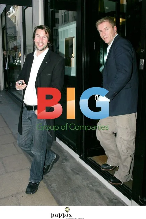 TV Presenters Justin Ryan and Colin McAllister Shopping in London