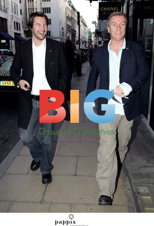Scots TV presenters Justin Ryan and Colin McAllister shopping