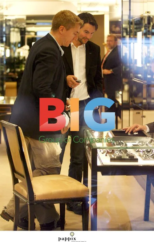 Scots designers Justin and Colin shopping in London