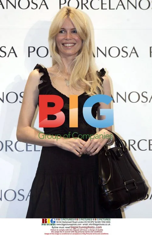Kevin Costner, Christine Baumgartner, and Claudia Schiffer visit Porcelanosa factory