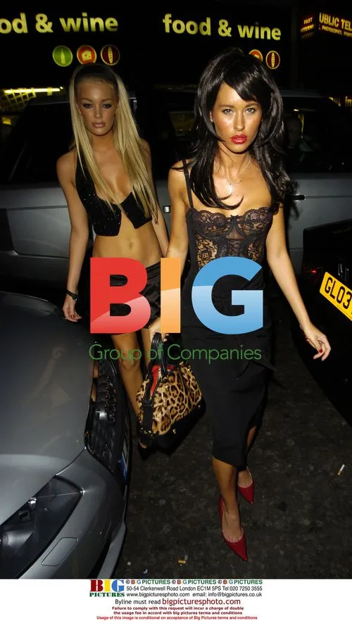 Models Samantha Rowley and Jasmine Lennard at Cipriani and Boujis Club