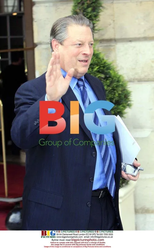 Al Gore Leaving Ritz Hotel in Paris