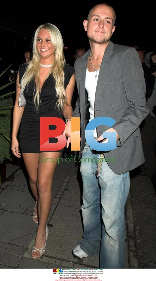 Lee Ottway leaving Ashlee Simpson's 22nd birthday party