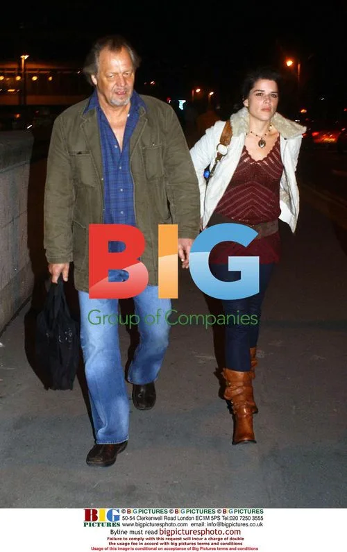 Neve Campbell and David Soul in Dublin