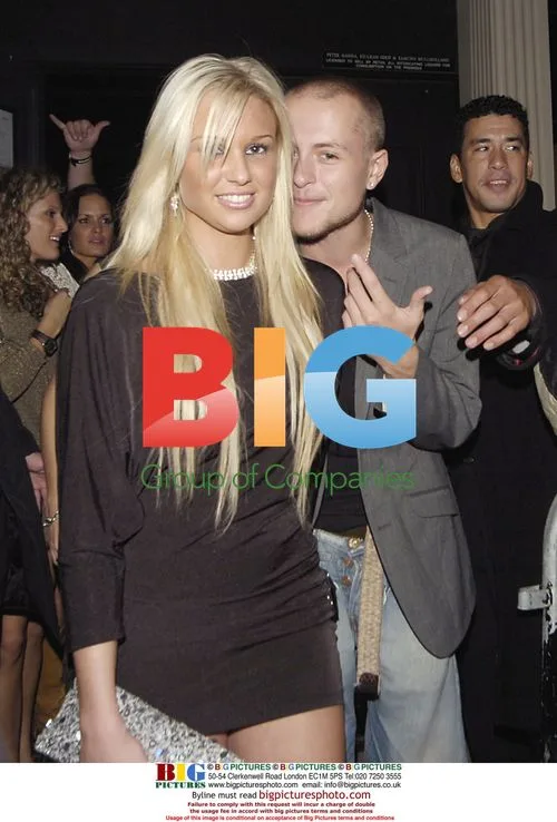 Lee Ottaway and girlfriend leaving Movida