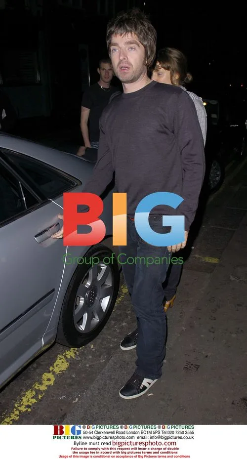 Noel Gallagher & Sara McDonald Leaving Groucho Club