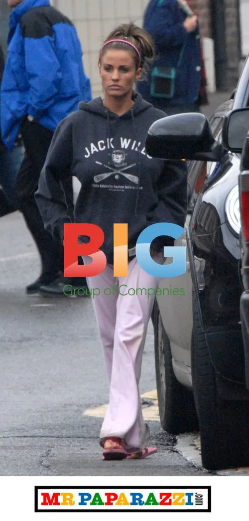 Katie Price Shops in Rainy Sussex