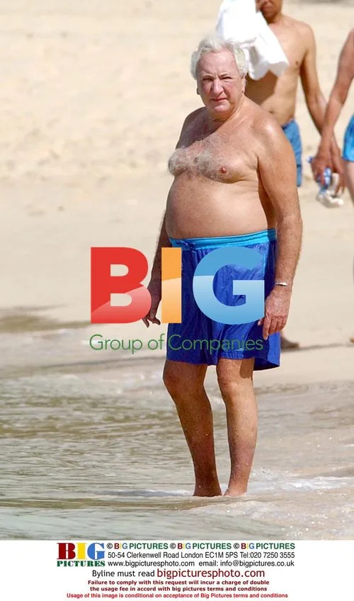 Michael Winner on the Beach