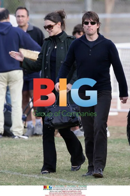Tom Cruise and Katie Holmes at daughter's soccer match