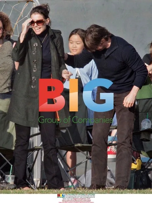 Tom Cruise and Katie Holmes at Isabella's soccer match