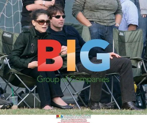 Tom Cruise and Katie Holmes at Isabella Cruise's soccer match