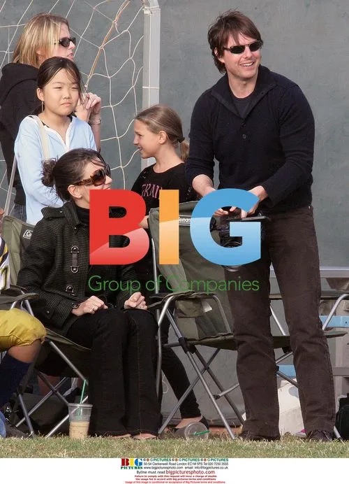 Tom Cruise and Katie Holmes at daughter's soccer match