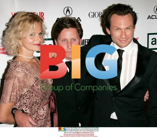 Emilio Estevez, Sonja Magdevski, and Christian Slater at American Cinematheque Award