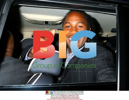 Lennox Lewis Leaving Nobu Restaurant, London