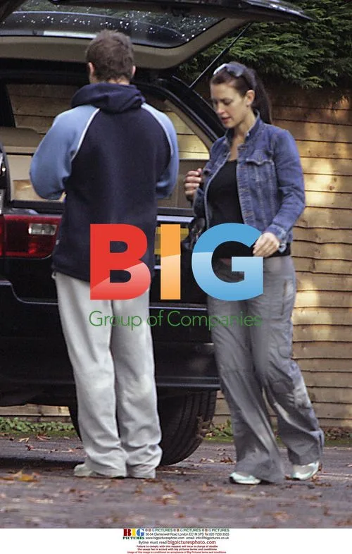 Pregnant Kirsty Gallacher with boyfriend Paul Sampson