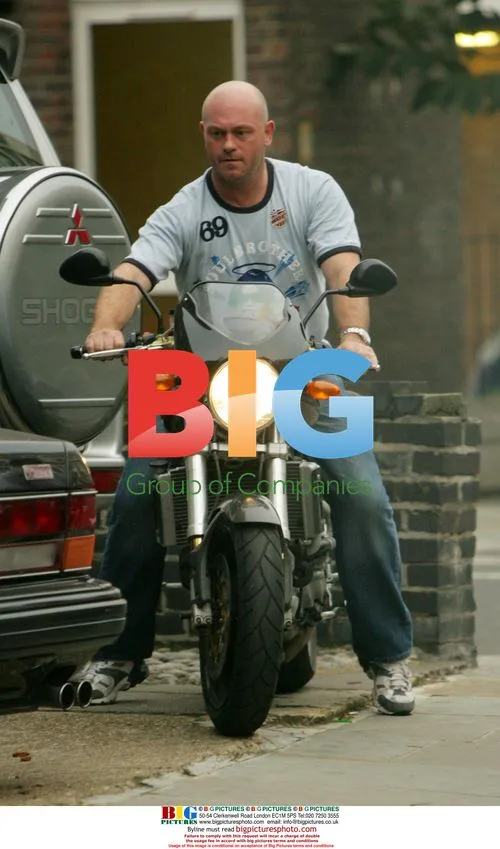 EastEnders actor Ross Kemp on motorcycle