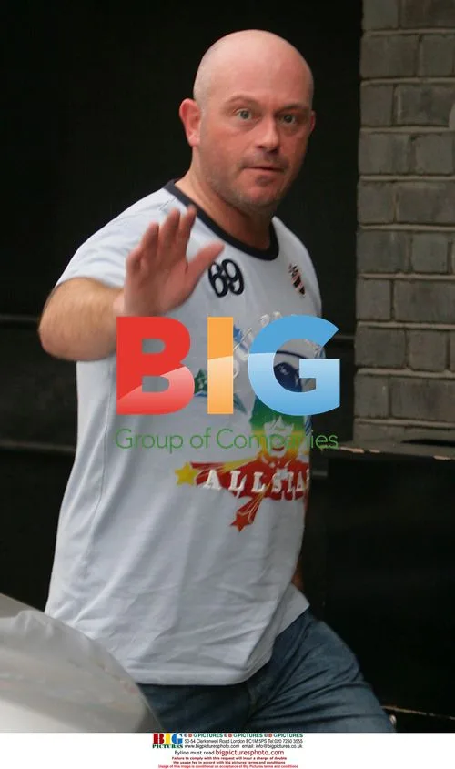 EastEnders actor Ross Kemp riding motorcycle