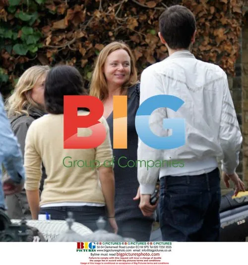 Pregnant Stella McCartney at photo shoot