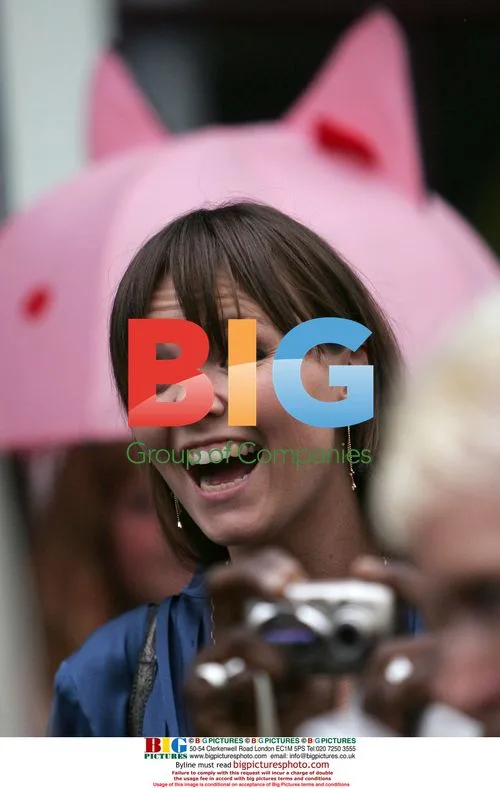 Charlie Brooks at her father's wedding