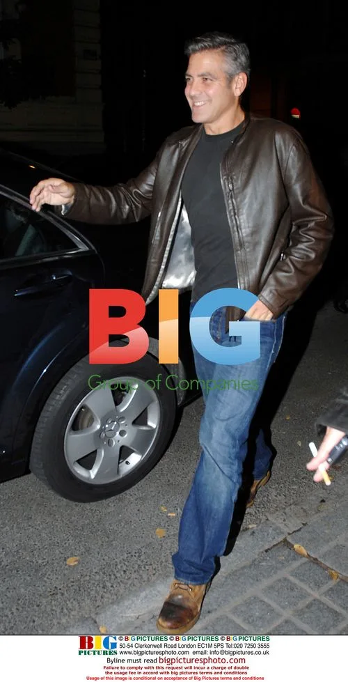 George Clooney and Rande Gerber in Madrid
