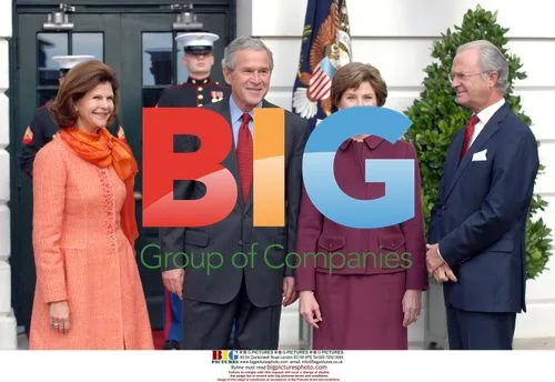 Bush Greets Swedish Royalty at White House