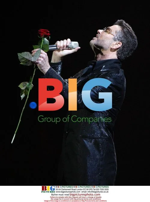 George Michael in concert in Stockholm, Sweden