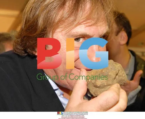 Gerard Depardieu at Alba Truffle Fair