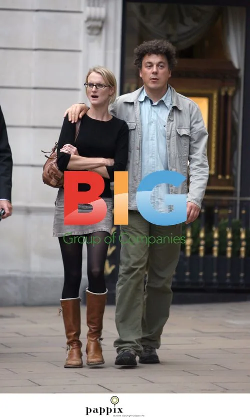 Alan Davies and Fiancee Out in London