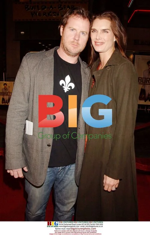Brooke Shields and Chris Henchy at Borat premiere