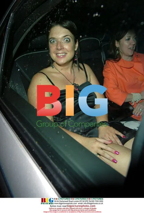 Jayne Kitt leaving Ice Ball in London