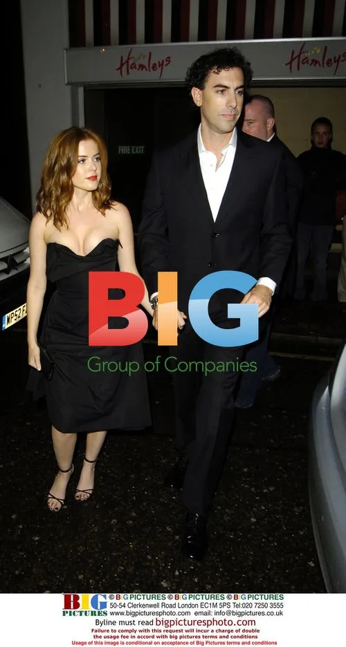 Sacha Baron Cohen and Isla Fisher at 'Borat' Premiere Party