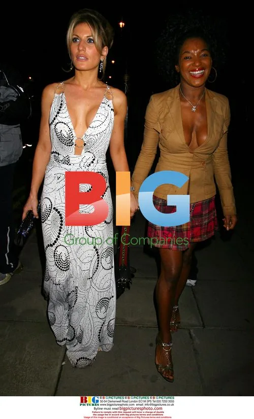 Hofit Golan and friend leave Dirty Dancing premiere party