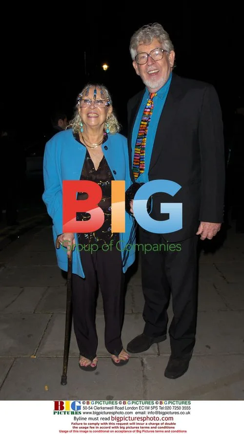 Rolf Harris and wife at Dirty Dancing afterparty