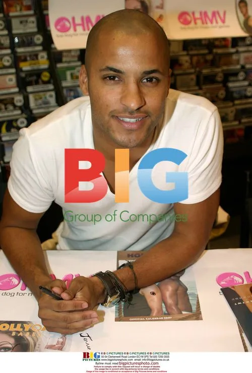 Ricky Whittle signing Hollyoaks calendars in Manchester