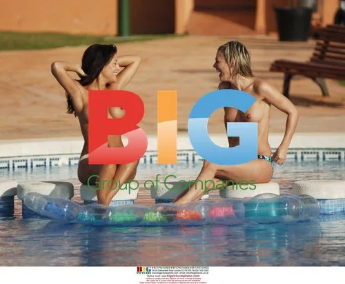 HANNAH JOY LEWIS AND JAKKI DEGG Larking in Pool