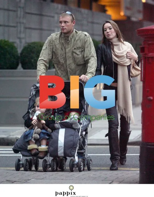 Andrew Flintoff on a shopping trip with family