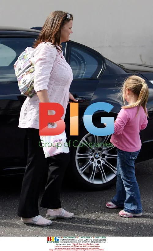 Pregnant Kerry Katona Seen in Warrington