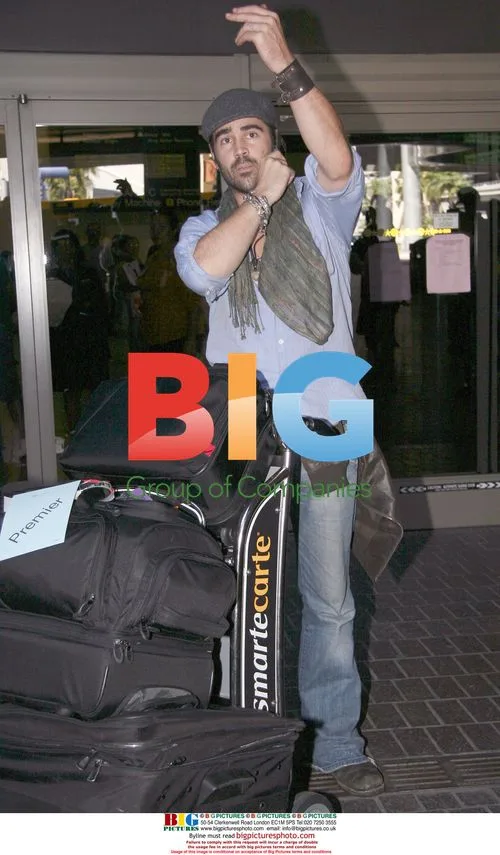 Colin Farrell Arrives at LAX