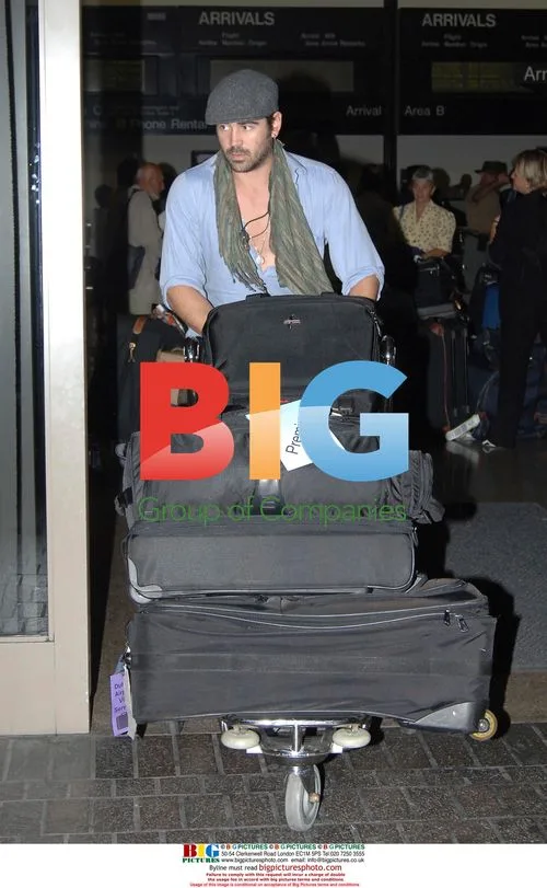 Colin Farrell Arrives at LAX Airport