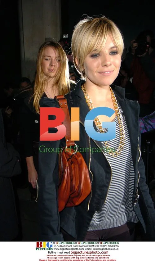 Sienna Miller Leaves Vogue Bafta Party