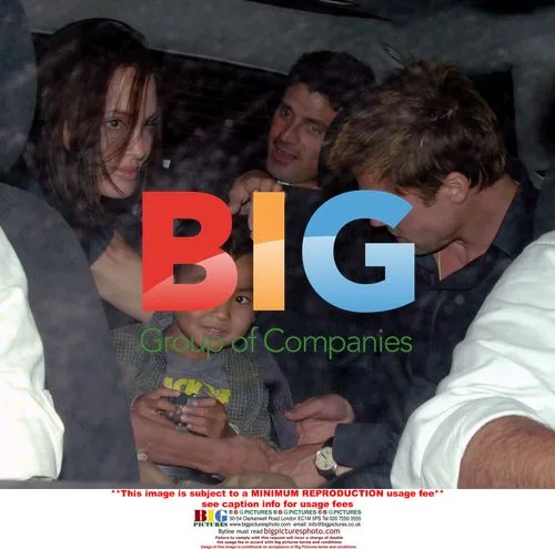 Angelina Jolie and Brad Pitt with kids in New Orleans