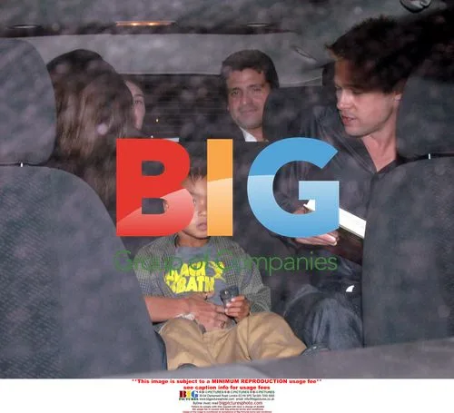 Angelina Jolie and Brad Pitt with kids in New Orleans
