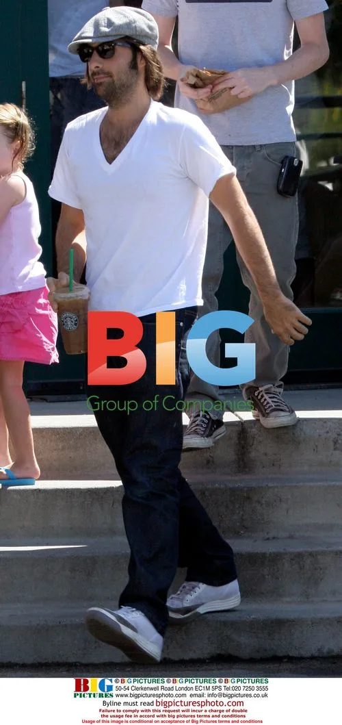 Jason Schwartzman Getting Coffee in Malibu