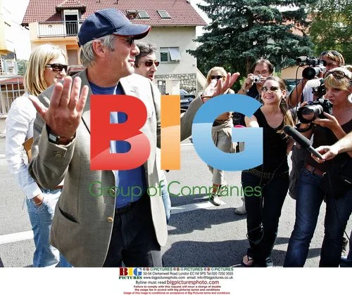 Richard Gere on set in Croatia