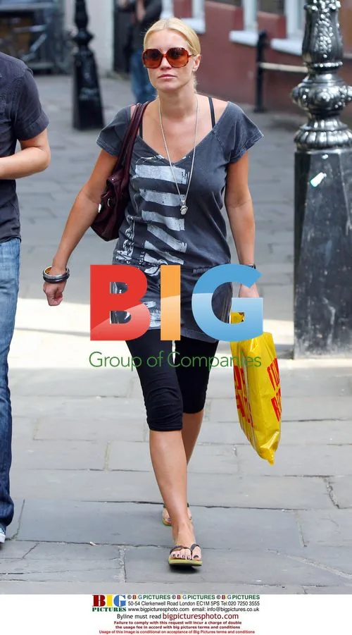 Denise Van Outen out for lunch in London