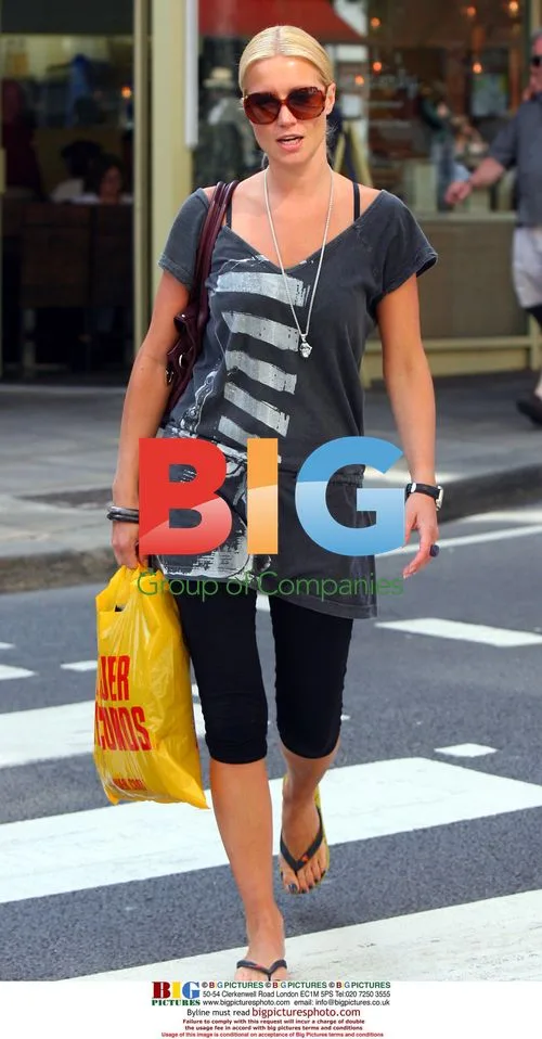 Denise Van Outen Lunches with Guys in London
