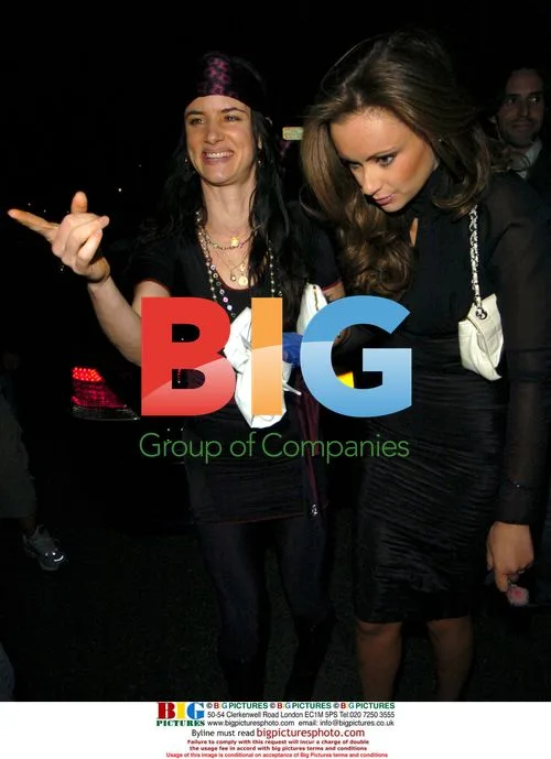 Juliette Lewis and Camilla Al-Fayed leaving Elle party